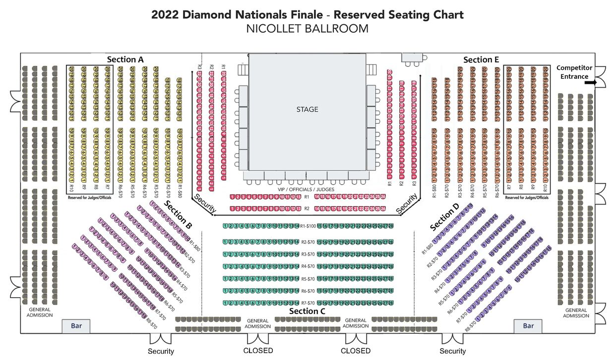 NIGHTTIME SEATING CHART